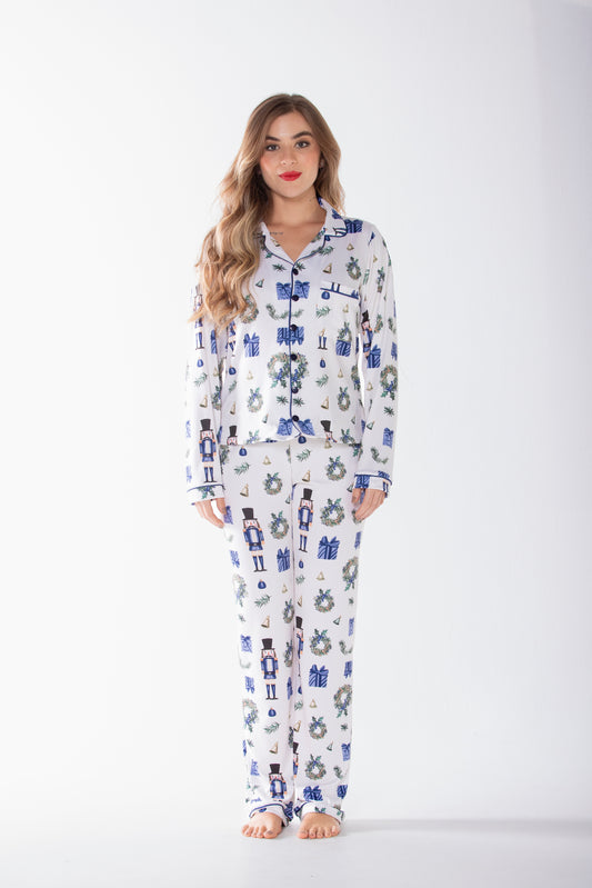 Pijama Clásica Pantalón Vega Soldadito Azul