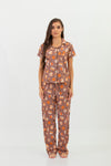 Pijama Pantalón Viena Clásico Manga Corta Brunch
