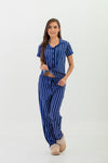 Pijama Pantalón Viena Clásico Manga Corta Rayas