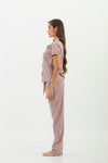 Pijama Pantalón Viena Clásico Manga Corta Rayas