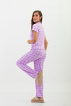 pantalon cuadros y estrellas manga corta