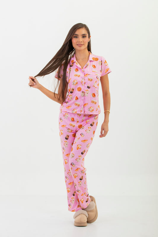 pantalon brunch manga corta