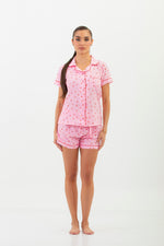 Pijama Short Viena Clásico Manga Corta Love