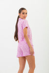 Pijama Short Viena Clásico Manga Corta Love