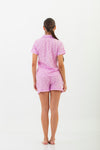 Pijama Short Viena Clásico Manga Corta Love